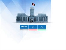 Tablet Screenshot of president.gov.af